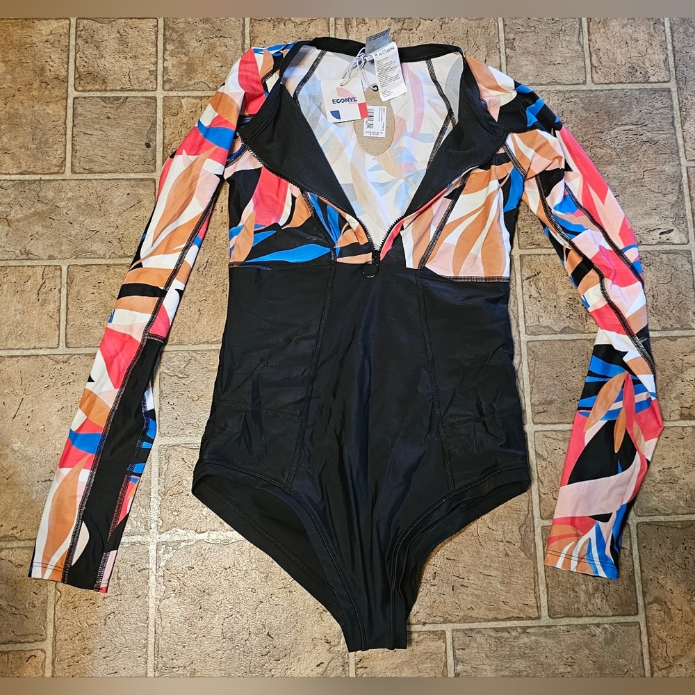 Size Small one-piece PRANA long sleeve swimsuit NWT